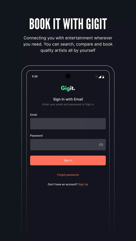 Gig Connect Screenshots