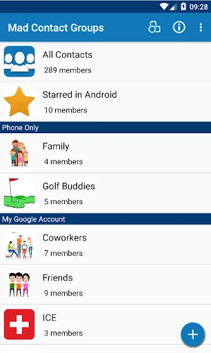 Tangkapan layar Mad Contact Groups