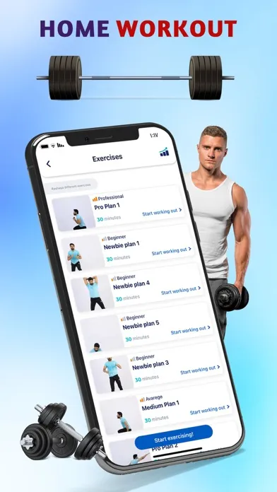 Rashaqa: Home Workout & Diet应用截图