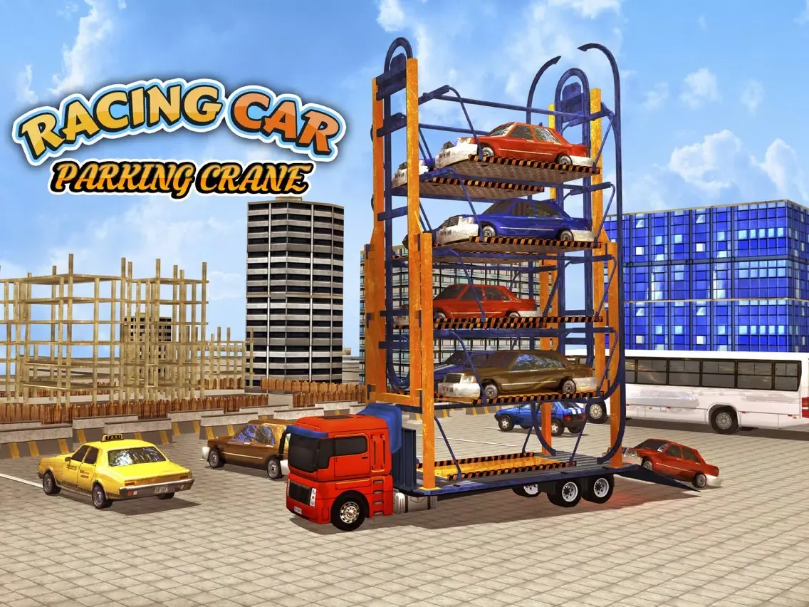 Racing Car Parking Crane iPad 应用截图