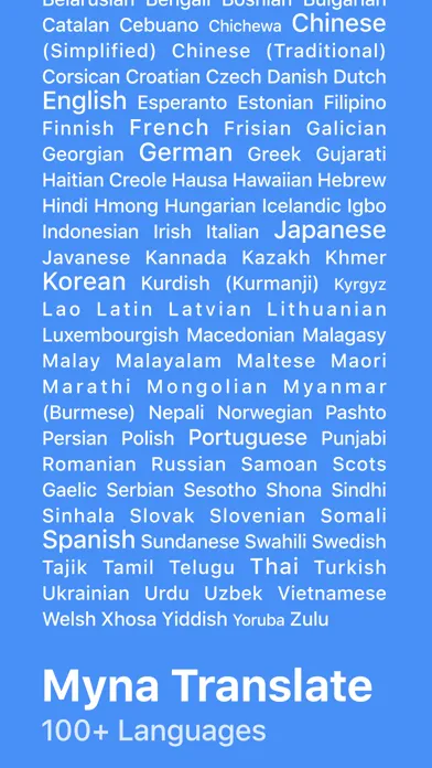 Myna Translate Ekran Görüntüleri