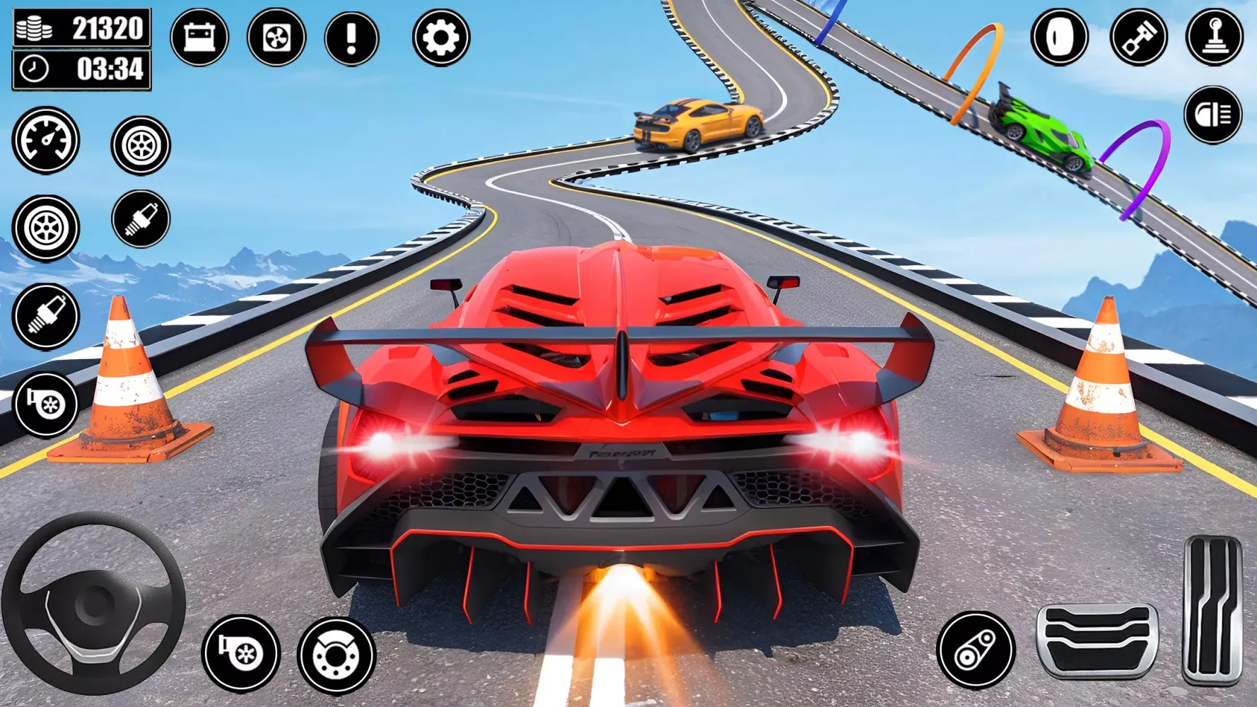 Captures d'écran de Crazy GT Stunt Car Racing