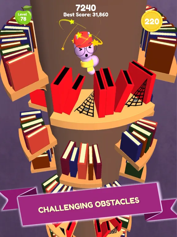Captures d'écran de Book Worm Helix Bounce iPad 