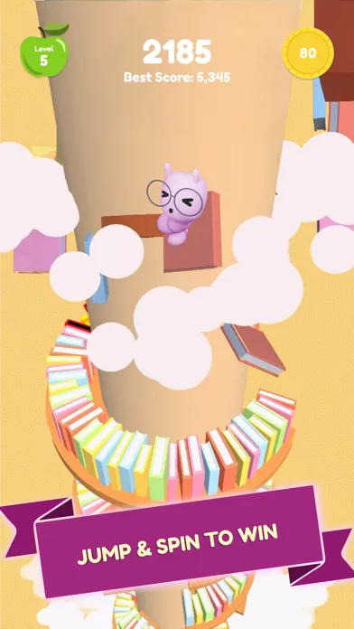 Captures d'écran de Book Worm Helix Bounce