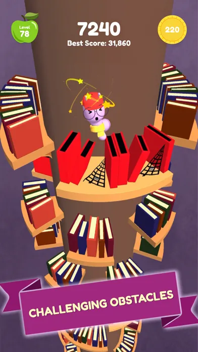 Captures d'écran de Book Worm Helix Bounce