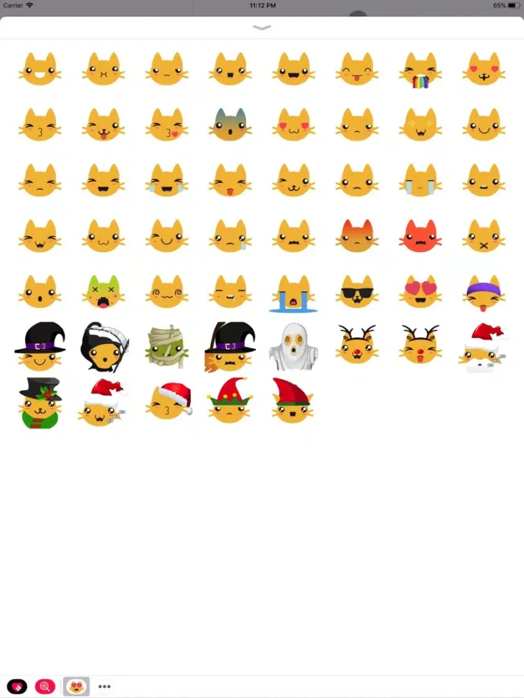 Kitty Emoji Stickers iPad  Screenshots