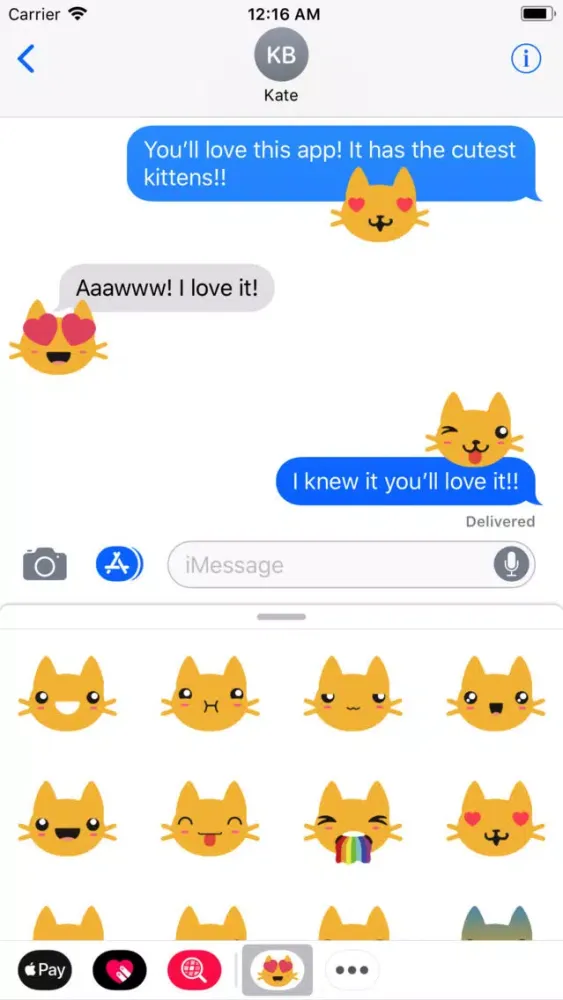 Kitty Emoji Stickers Screenshots