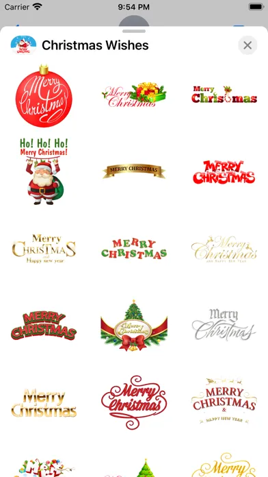 Zrzuty ekranu Cool Christmas Wishes Stickers
