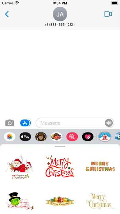 Zrzuty ekranu Cool Christmas Wishes Stickers