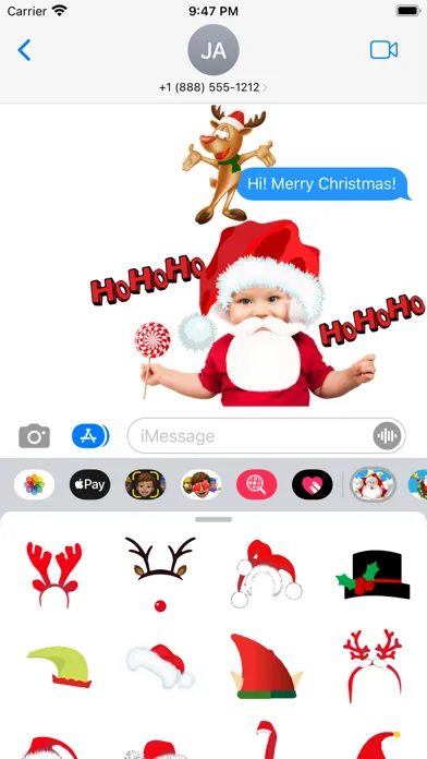 Funny Christmas for iMessage应用截图