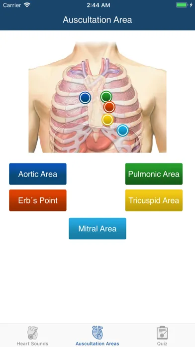 Ảnh chụp màn hình của Heart Sounds Auscultation