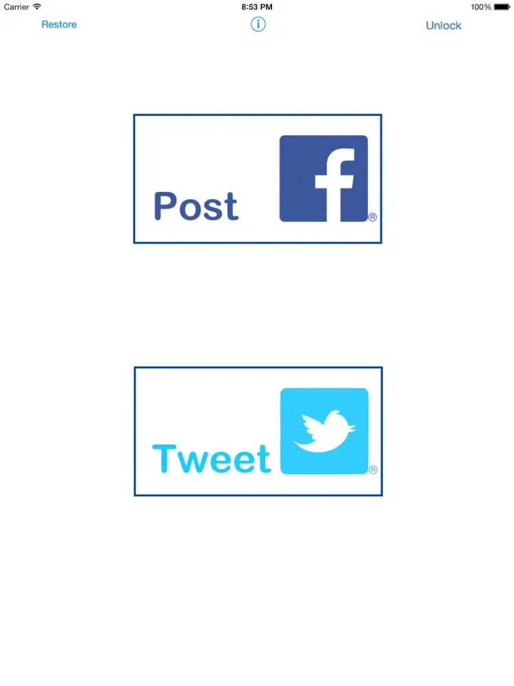 QuickPost for Facebook & Twitter iPad 应用截图