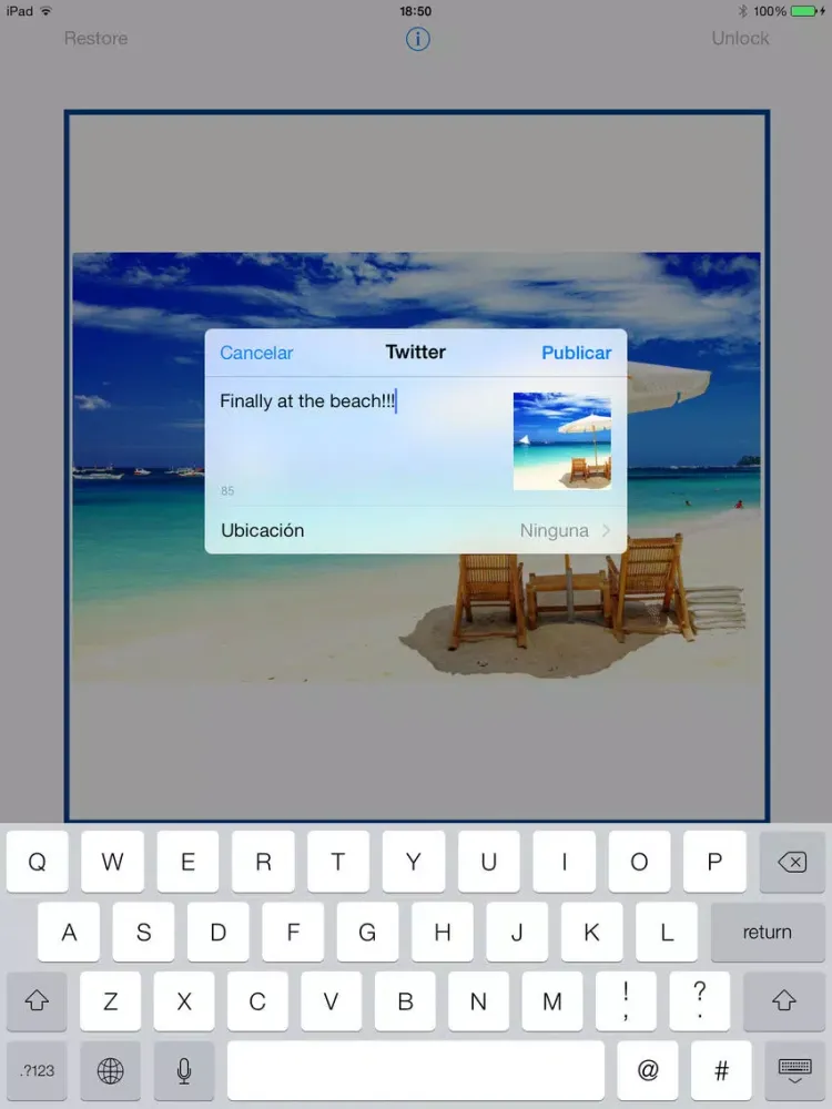QuickPost for Facebook & Twitter iPad 应用截图