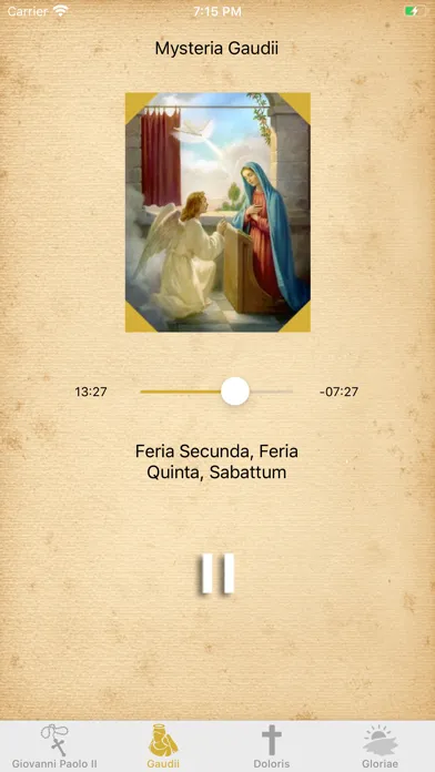 Capturas de tela do Interactive Rosary in Latin