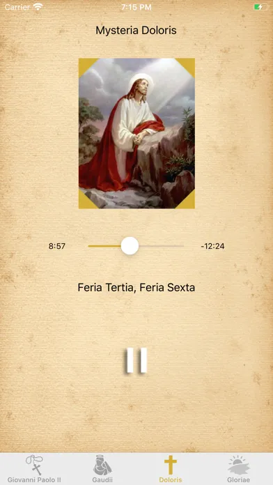 Capturas de tela do Interactive Rosary in Latin