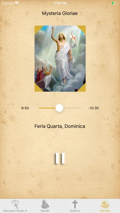 Capturas de tela do Interactive Rosary in Latin