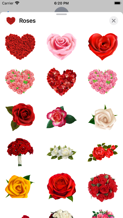 صور Roses to Love Stickers