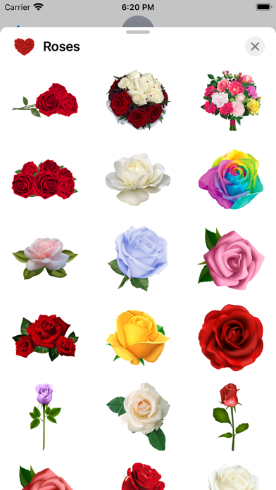 صور Roses to Love Stickers