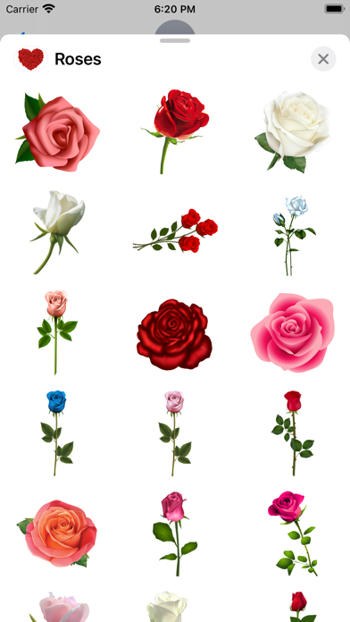 صور Roses to Love Stickers