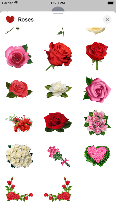 صور Roses to Love Stickers