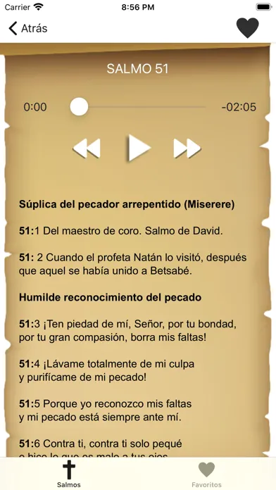 Biblia: Salmos con Audio应用截图
