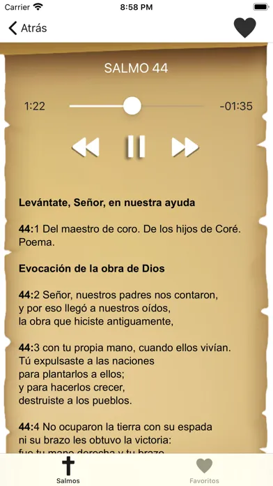 Biblia: Salmos con Audio应用截图