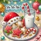 Santa's Milk Cookies Stickers
