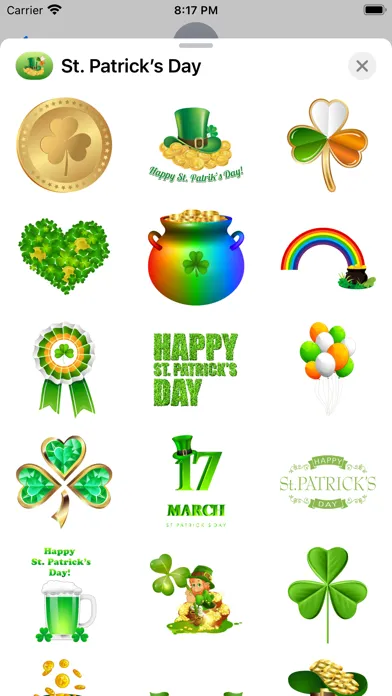 St. Patrick’s Day Stickers Screenshots