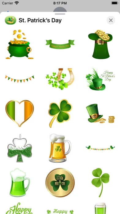 St. Patrick’s Day Stickers Screenshots