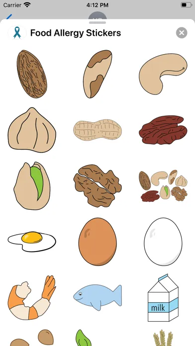 Food Allergy Stickers Screenshots