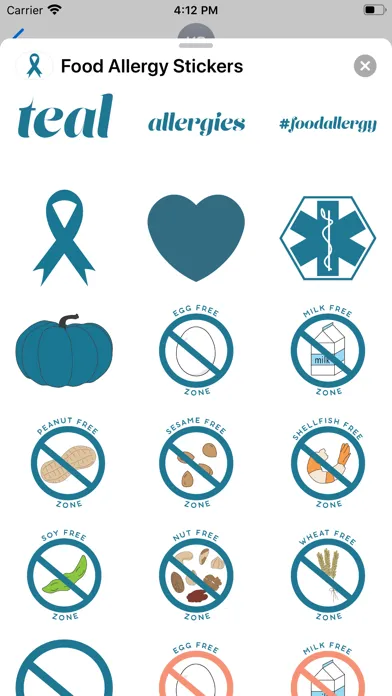 Food Allergy Stickers Screenshots