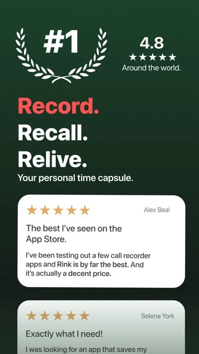 Screenshot di Rink - Call Recorder App