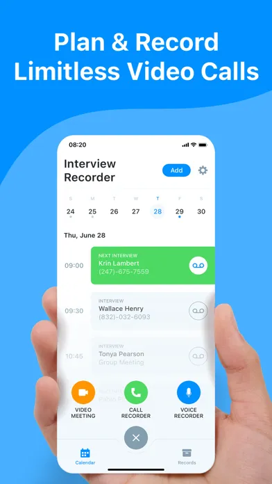 Teams Meeting Voice Recorder Screenshots