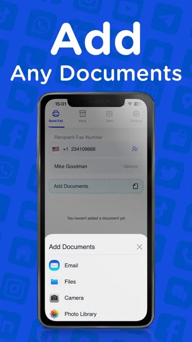 Captures d'écran de Send Fax App-Faxes From iPhone