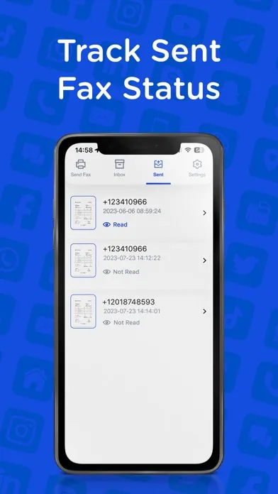 Captures d'écran de Send Fax App-Faxes From iPhone