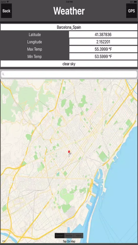 Barcelona Spain Travel Map 스크린샷