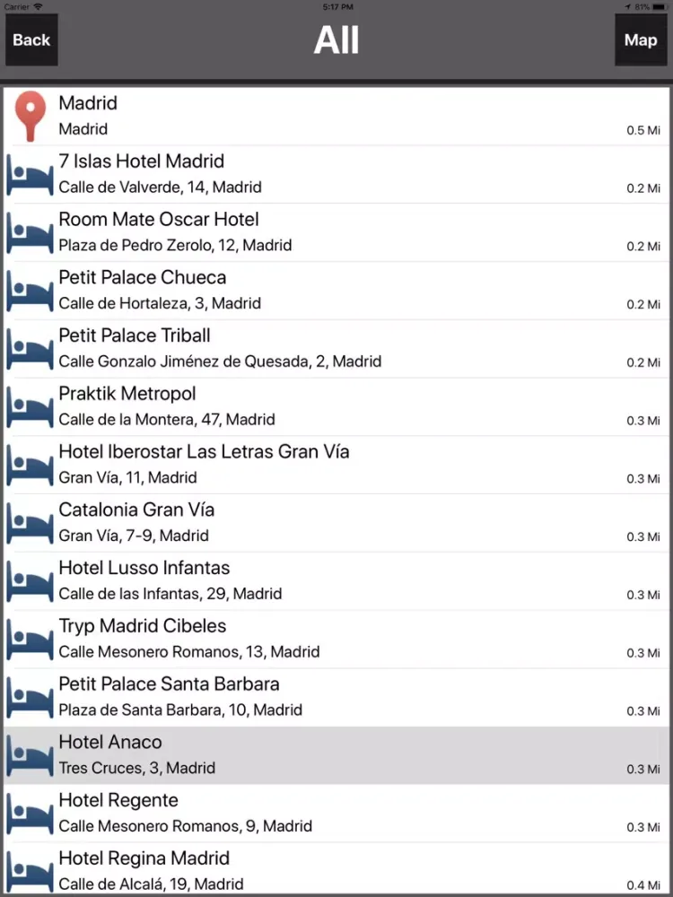 Madrid Spain TravelMap Offline iPad  Screenshots