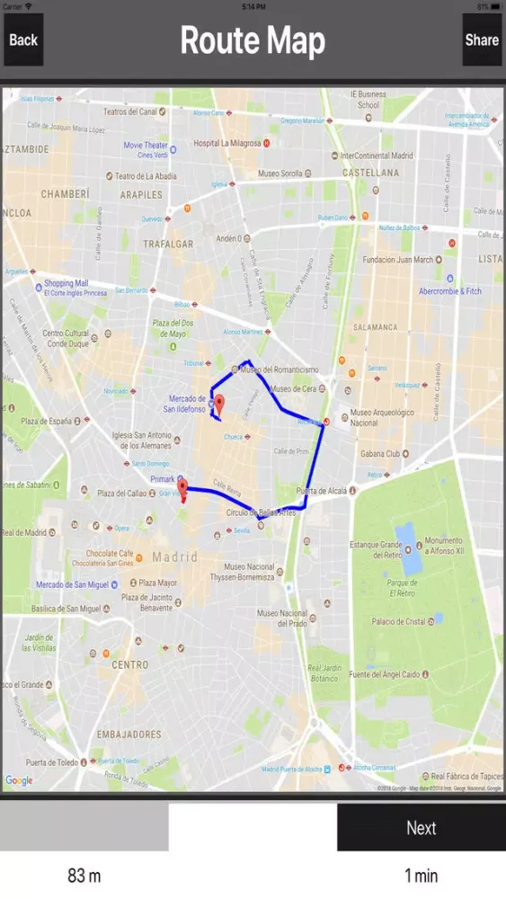 Madrid Spain TravelMap Offline Screenshots