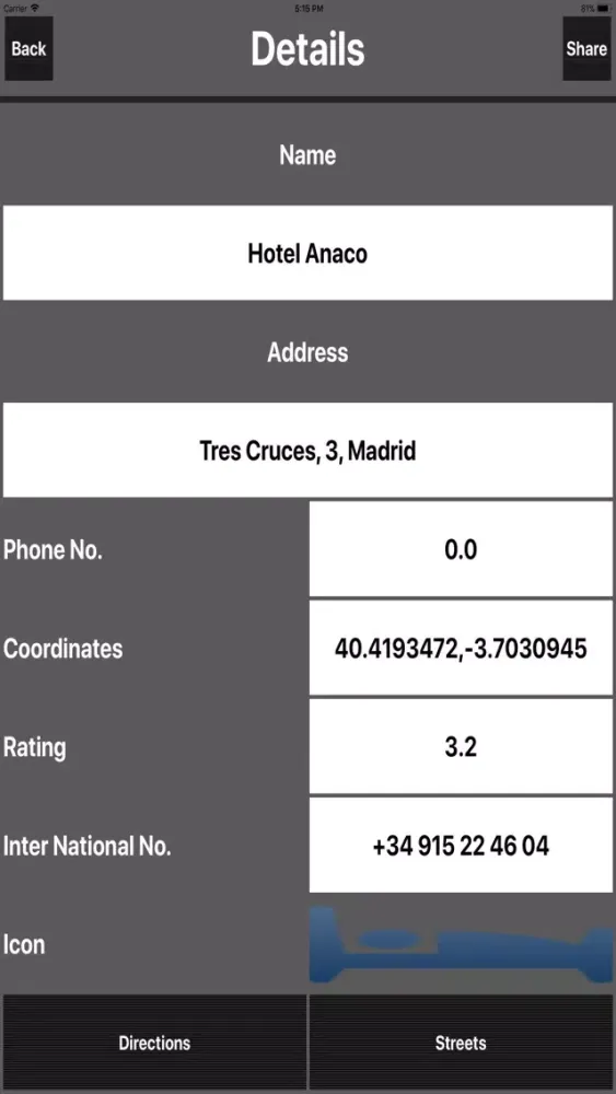 Madrid Spain TravelMap Offline Screenshots