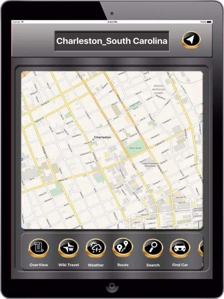 Charleston_South Carolina Offline maps iPad 應用截圖
