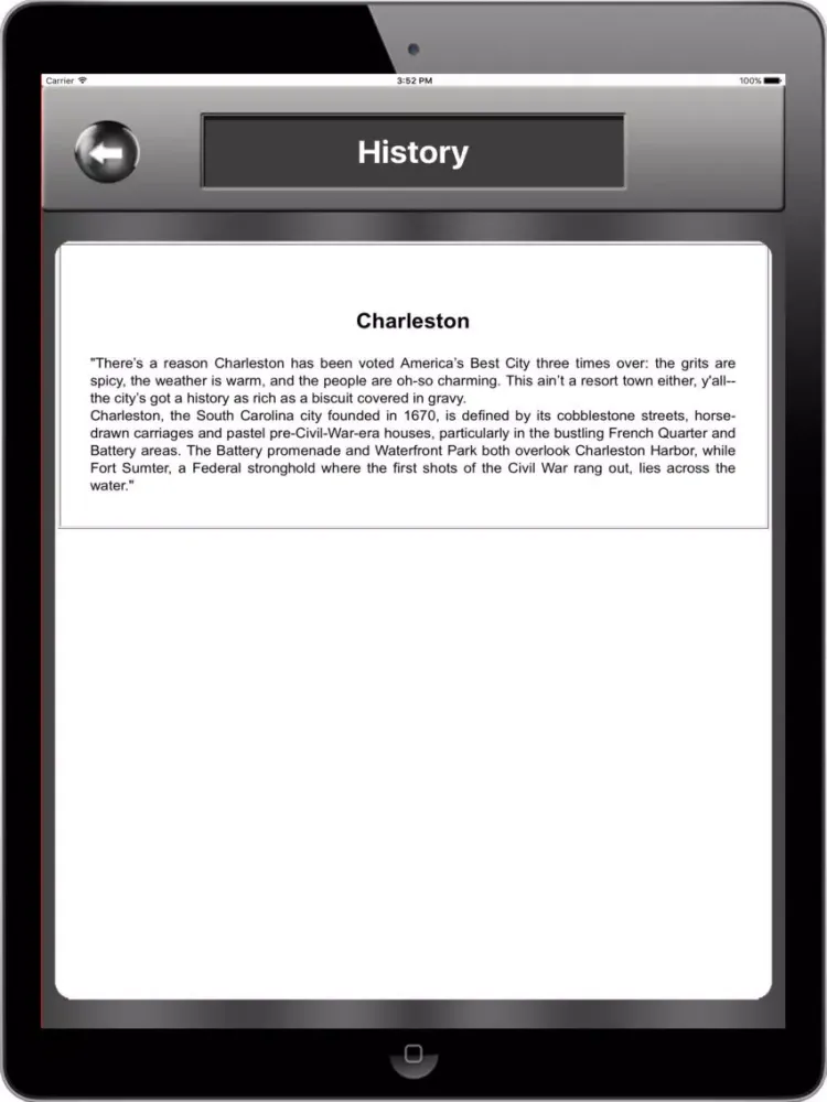 Charleston_South Carolina Offline maps iPad 應用截圖