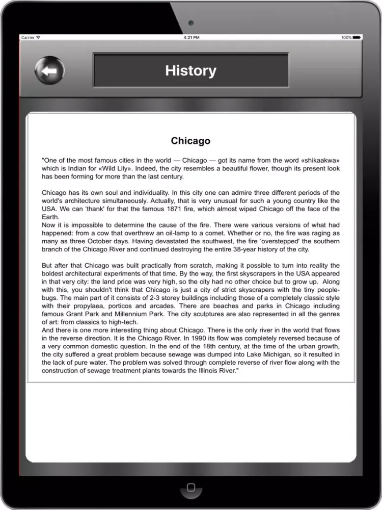 صور Chicago_USA Offline maps & Navigation iPad 