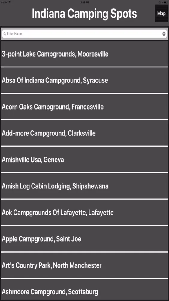 صور Indiana Camping Spots