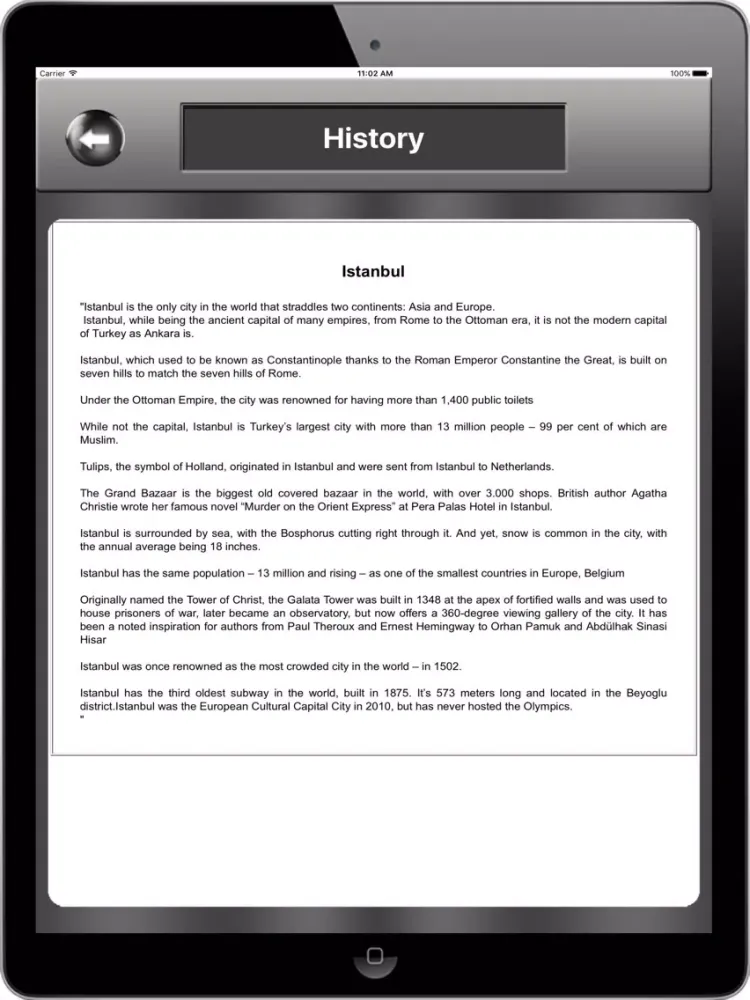 ภาพหน้าจอของ Istanbul_Turkey Offline maps & Navigation iPad 