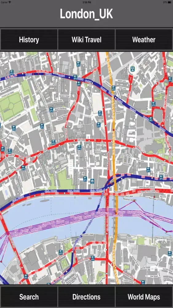 Tangkapan skrin London UK Travel Map Offline