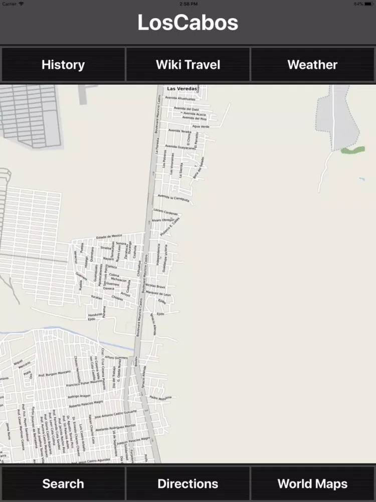 Los Cabos Offline Travel Map iPad  Screenshots