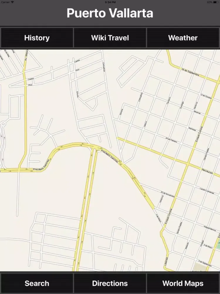 Tangkapan skrin Puerto Vallarta Travel Map iPad 