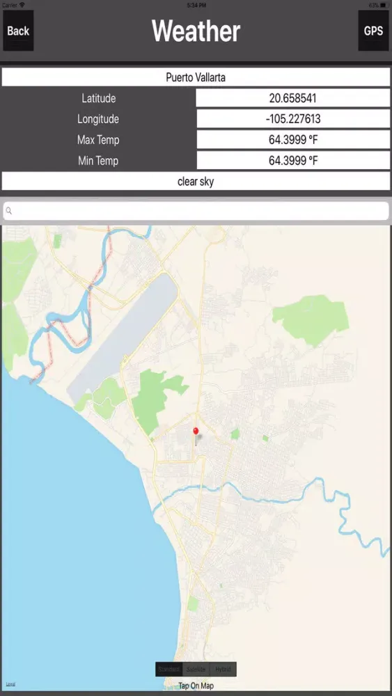 Tangkapan skrin Puerto Vallarta Travel Map