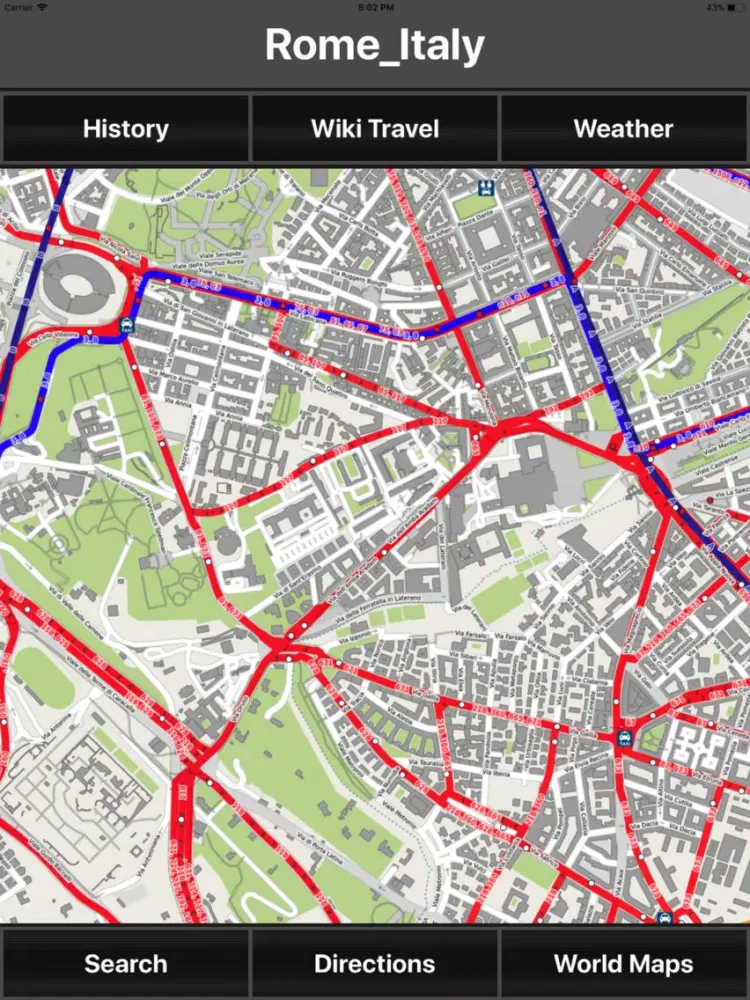 Ảnh chụp màn hình của Rome Italy Offline Travel Map iPad 