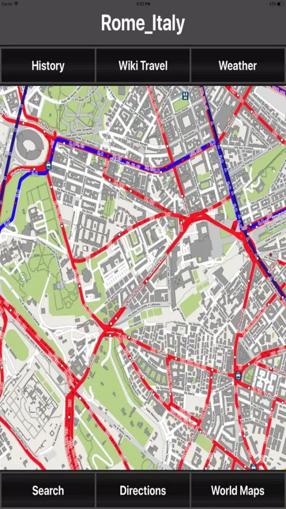 Ảnh chụp màn hình của Rome Italy Offline Travel Map